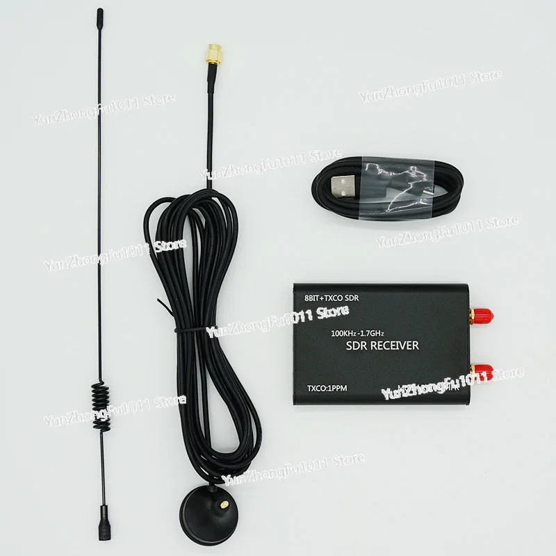 RTL SDR 100KHz-1.7GHz  Full Band 0.5PPM TXCO RTL-SDR Receiver RTL2832U+R820T2 SDR Radio RTL08THFR SDR