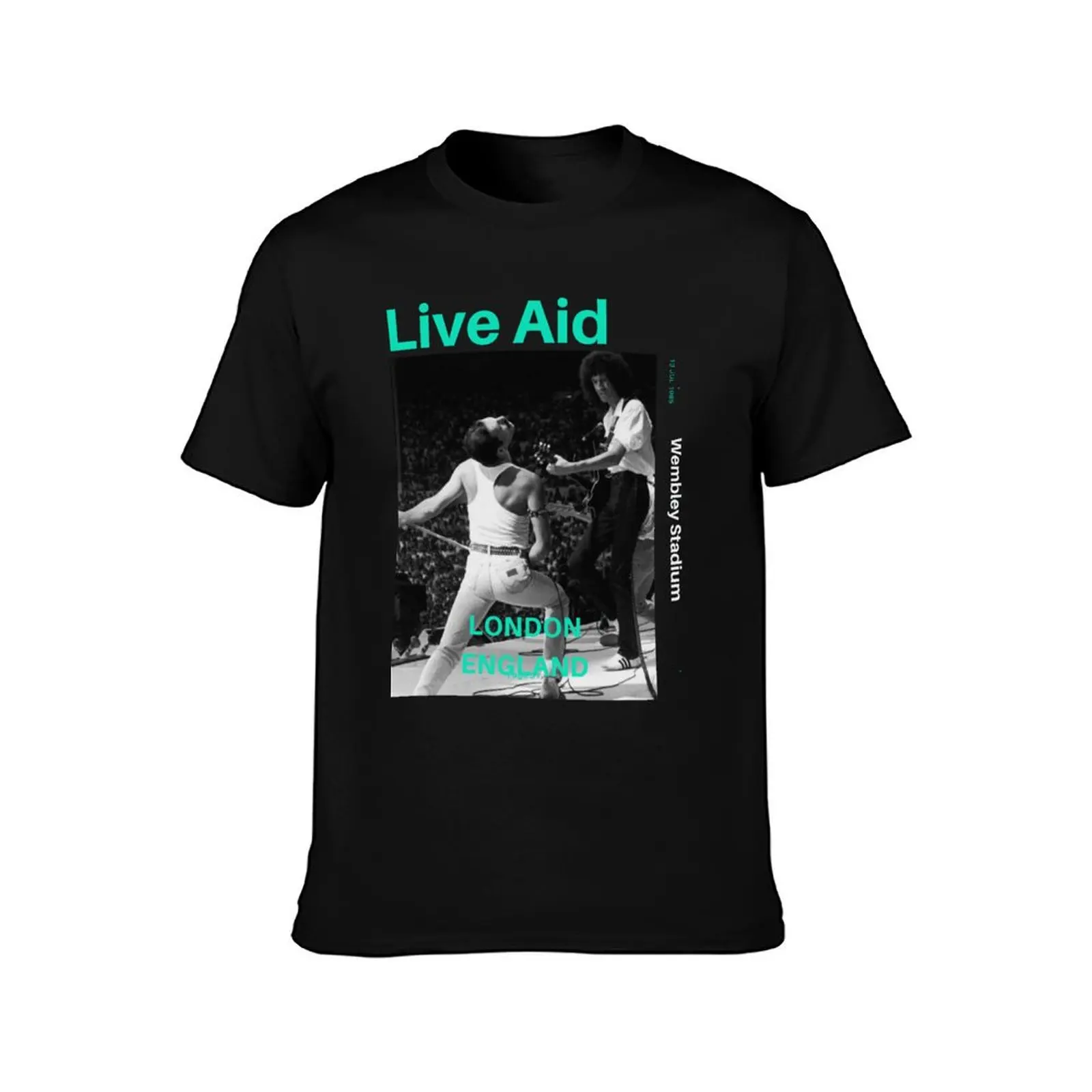 Live Aid at Wembley T-Shirt Casual Streetwear Short Sleeve Tee T-Shirt