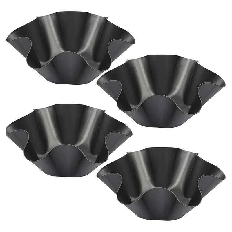 

AAAN-Nonstick Large Taco Shell Bowl Carbon Steel Tortilla Maker Shell Non-Stick Salad Plate
