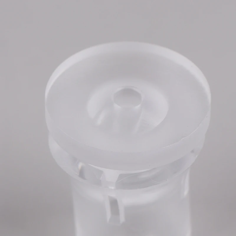 10 قطعة 1.4/2 سنتيمتر شفافة الإعلان مسمار الزجاج مسمار قوس غير مرئية برغي بلاستيك متجمد المسمار #4