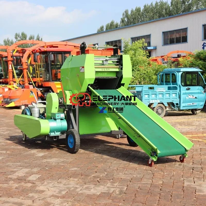 Factory Price Efficient Diesel Silage Baler Round Hay Packing Machine Agricultural Equipment for Farm Forage Straw Baling Work