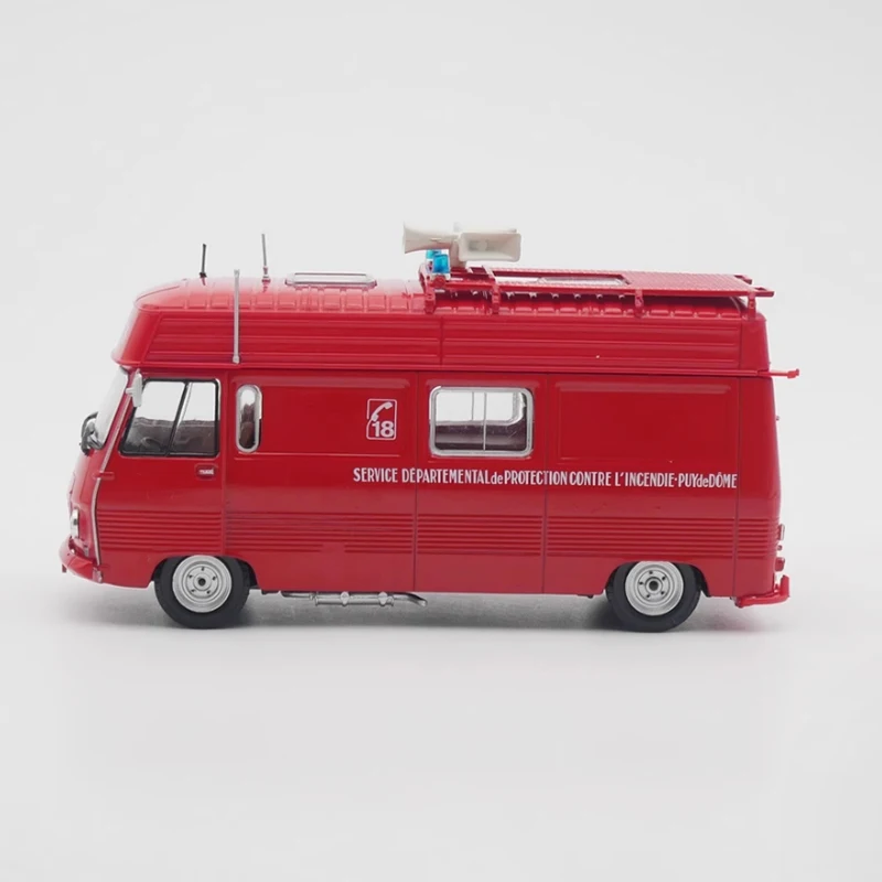 Diecast escala 1:43 IXO J7 motor de bomberos ambulancia coche modelo de aleación acabado vehículo de simulación modelo colección decoración exhibición