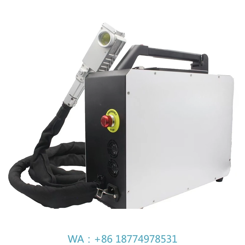 PFT 200W Pulse Cleaning Machine Backpack Portable Cleaner for Metal Oxidation Rust Wood Paint Removal