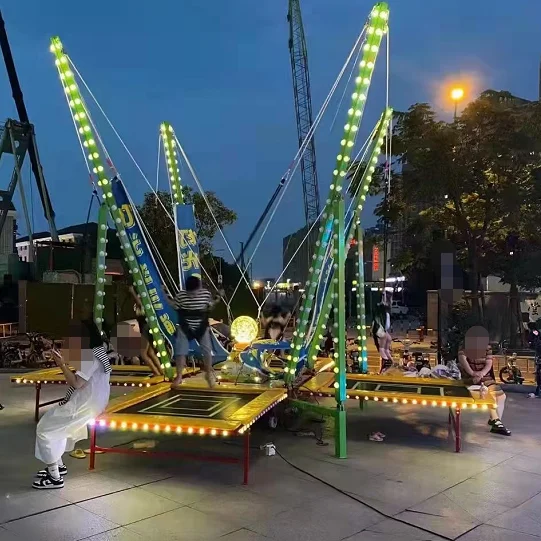 fitness publiczny na świeżym powietrzu skoki fitness trampolina dziecięca trampolina bungee