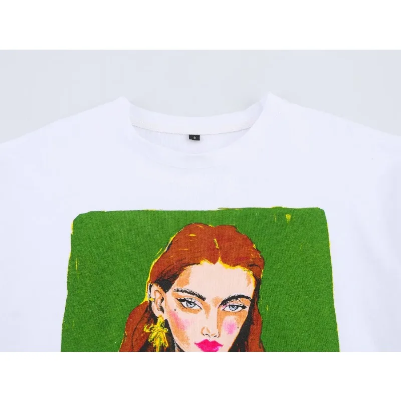 100% Cotton T Shirts Woman O-neck Harajuku Y2k Stylish Casual Printed Summer T-shirts Woman 2025 Short Sleeve Tee Tops