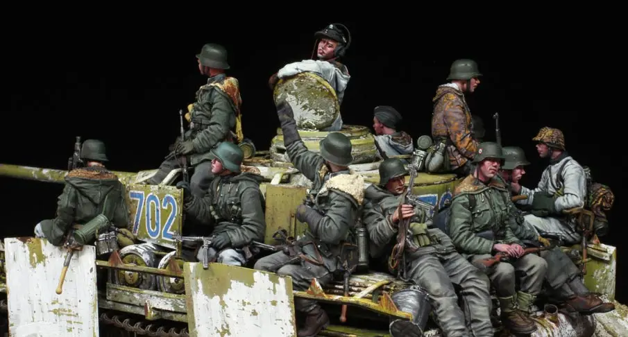 

[Модель tusk] фигурка из смолы 1/35, наборы фигурок из смолы, неокрашенные миниатюры, большой набор 104001