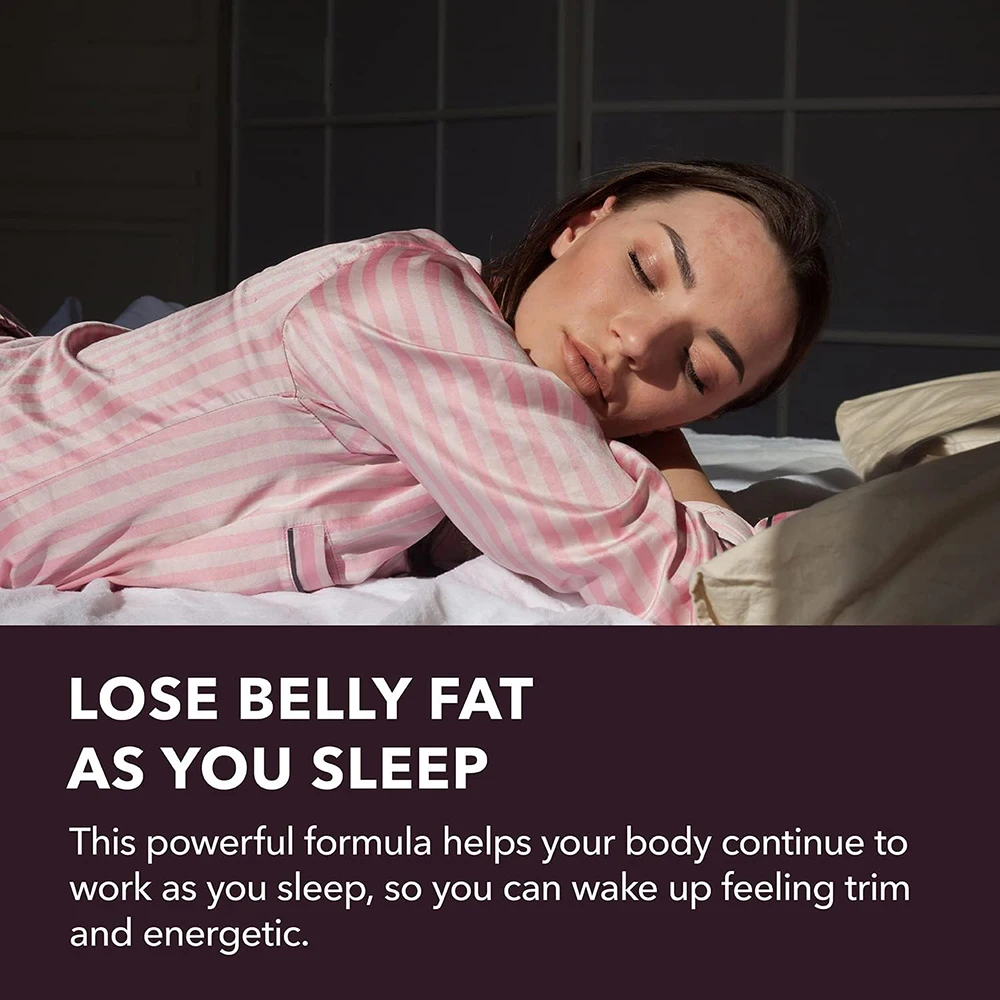 Night Time Fat Burner Weight Loss Supplement for Women, Overnight Sleep Fat Burning Weight Loss Pills, Support Metabolism view 2
