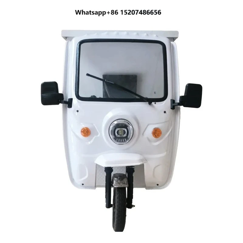 Electric Tricycles Three Wheel Cargo Tricycle with Cabin  Closed  Cargo Box