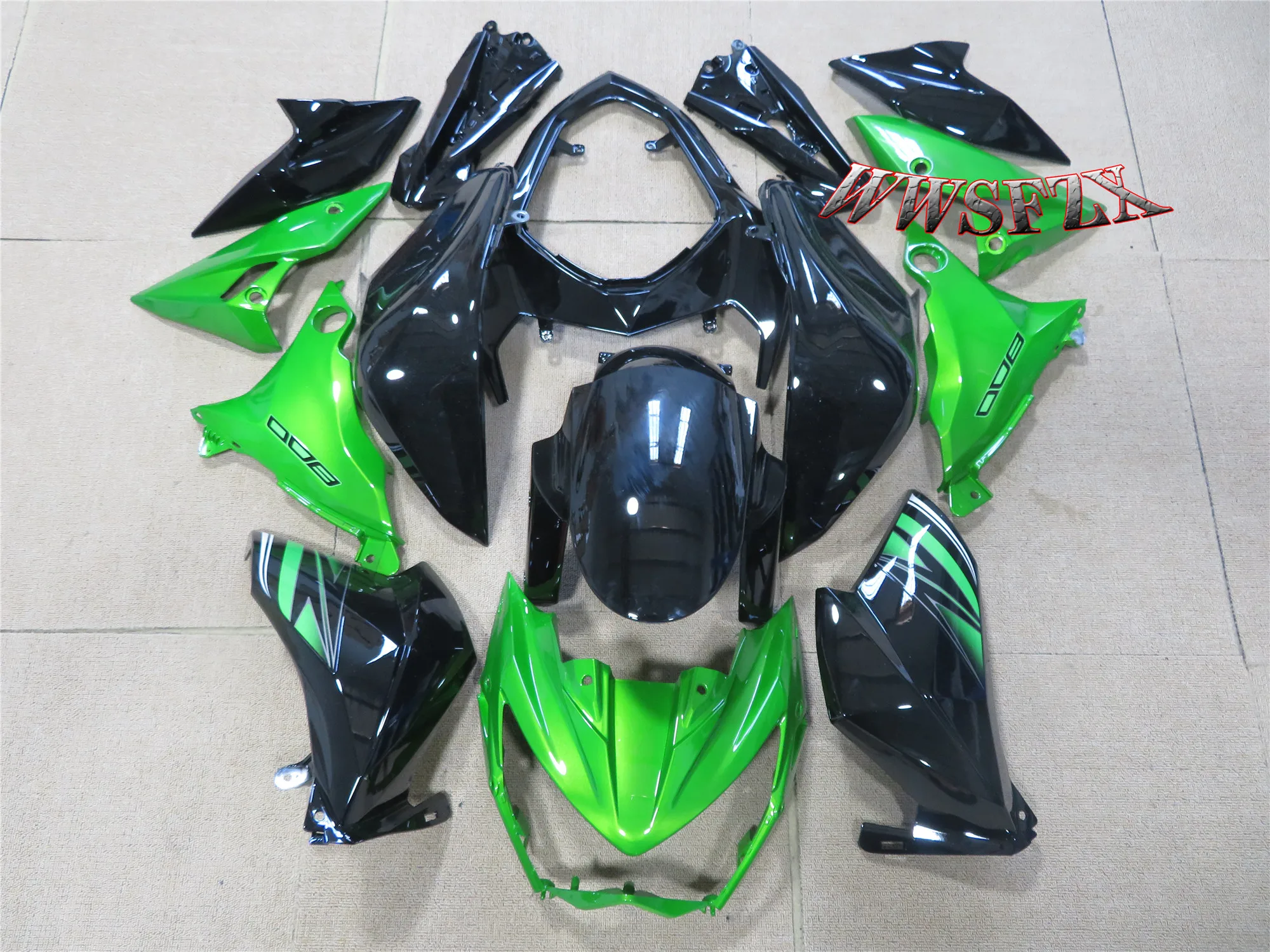 

Обтекатель мотоцикла для kawasaki Z800 2013 2014 2015, комплект обтекателя кузова, черный для Z800 2013-2015, зеленый и черный, окрашенный