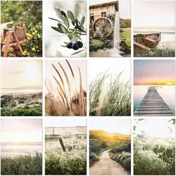 CHENISTORY 5d Diamond Painting Kits Scenery Of Natural Scenery Diamond Embroidery Mosaic Living Room Decoration Wall Decor