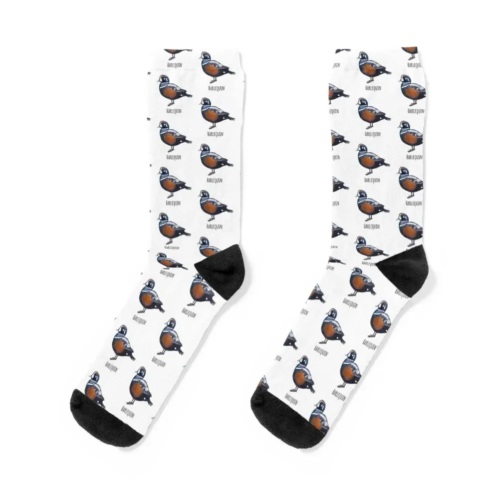 

Male Harlequin Duck Socks men cotton high quality summer new year short Women Socks Men's