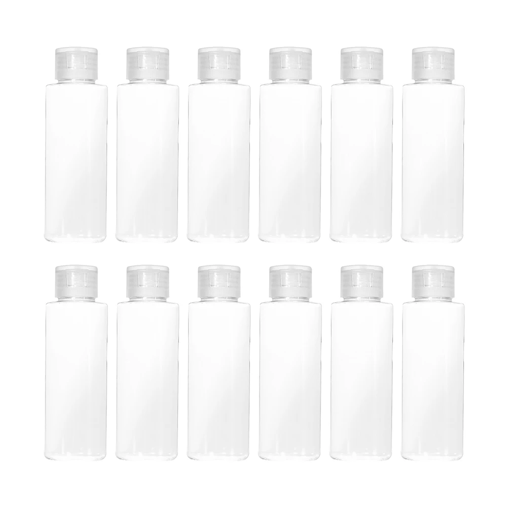 12 قطعة زجاجة الوجه العلوي خفيفة الوزن المحمولة إعادة الملء حاوية السفر لتعقيم هلام الكحول غسول مستحلب التعبئة والتغليف الفرعية #4