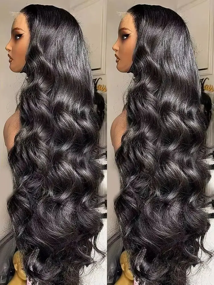 

250 Density 30 40 Inch Body Wave 13x4 13x6 HD Lace Front Human Hair Wigs For Women 5x5 Lace Frontal Pre Plucked Human Hair
