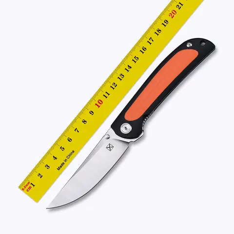 YX636  Folding Knife 14C28N Blade G10+Steel Handle Outdoor Camping Hunting Hiking Tactics Kitchen Pocket EDC Tools