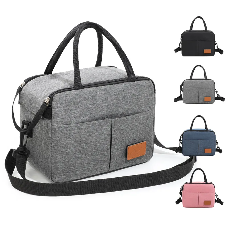 New Thermal Shoulder Bags Lunch Bag Waterproof Thicker Cooler Handbag Insulated Food Grade School Picnic Refrigerator Box