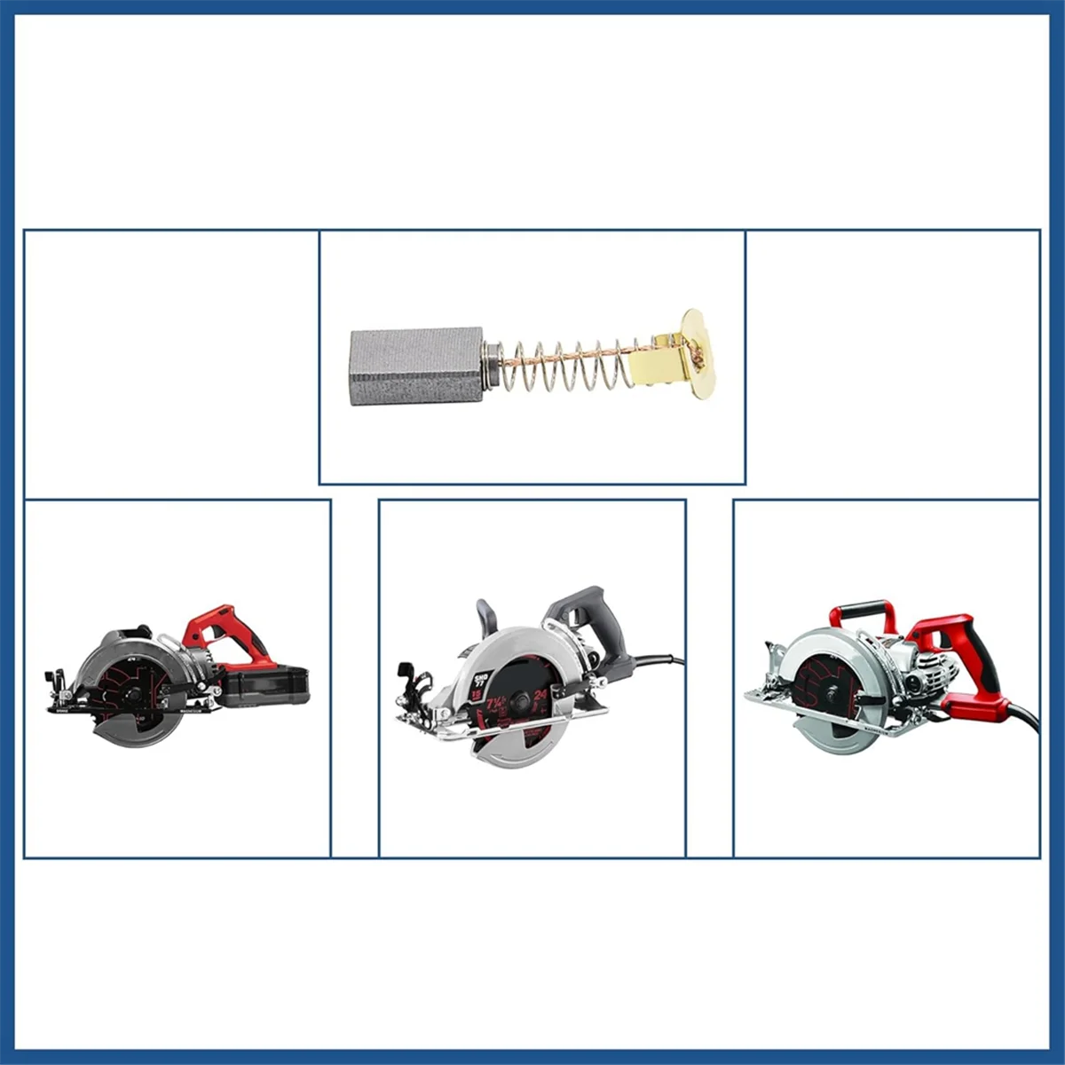 B17CB 2610320391 فرشاة كربون لـ 1619X08020 1619X07410 1619X01351 متوافقة مع منشار HD77 - S77 CIR (6/عبوة) #6