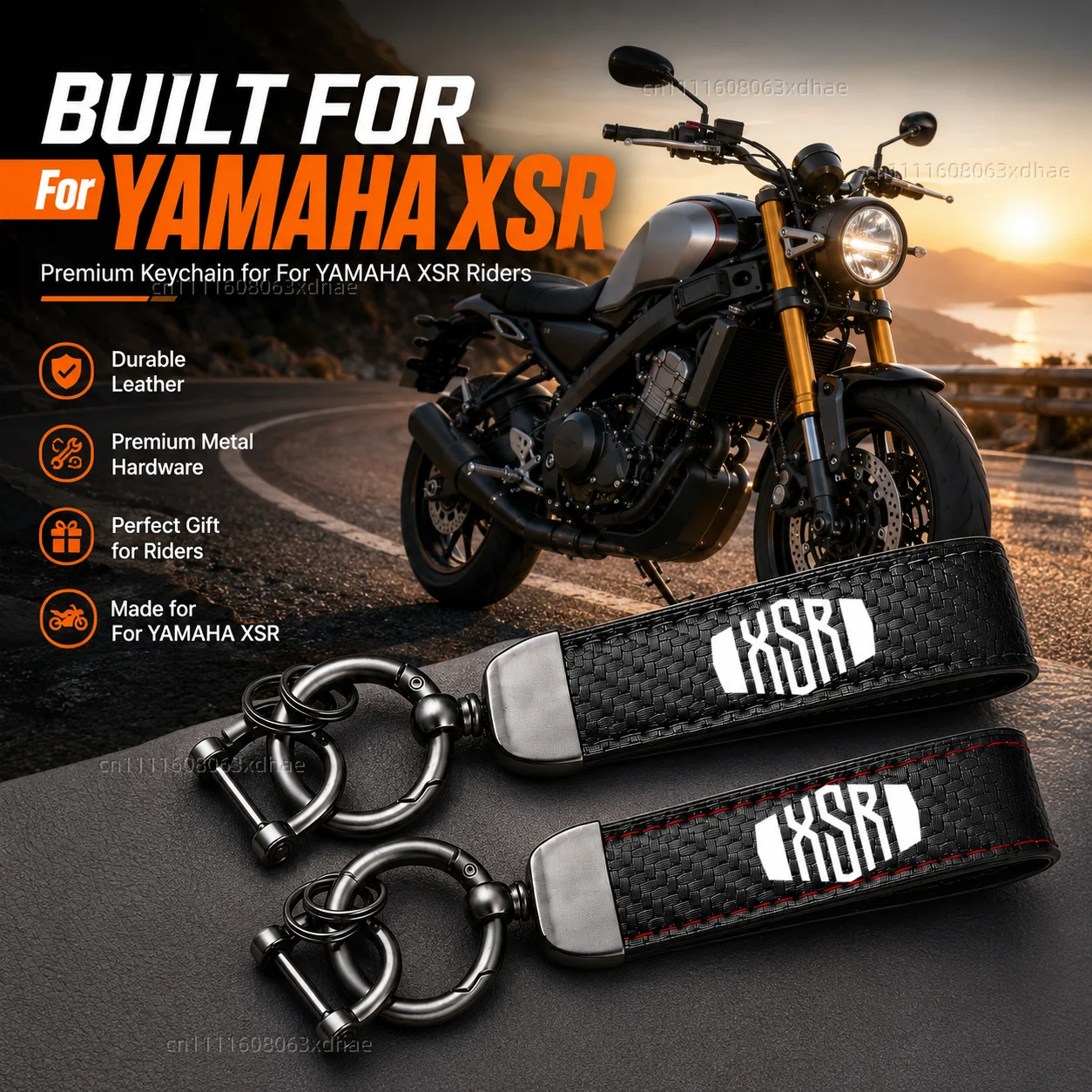 

High-Grade Leather Motorcycle Keychain Holder Keyring Accessories For YAMAHA XSR700 XSR 700 XSR900 XSR 900 XSR125 155
