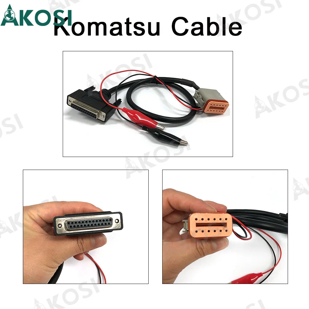 

Truck Diagnostic Cable For Komatsu Cable 12 Pin OBD Cable Adapter For Cum-mins Inline6 OBD2 Connect Cable Wire Line