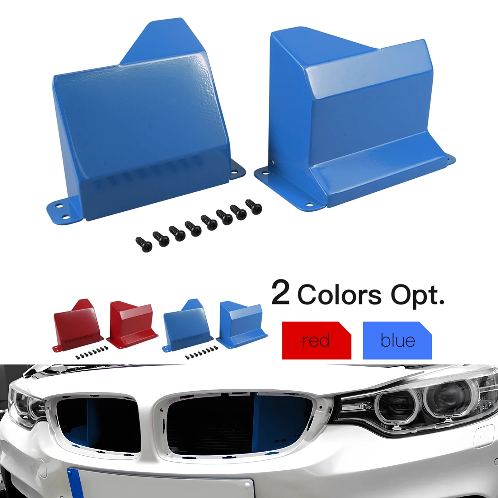 BEVINSEE Air Intake Scoops for BMW F30 F21 F20 F80 M3 F32 328i 335i 340i 435i 440i N20 N55 B48 B58