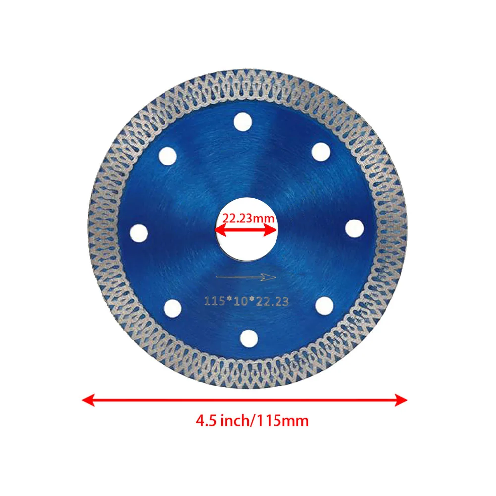 Imagem -05 - Diamante Viu a Lâmina para o Granito e o Mármore Disco Seco e Molhado do Corte Porcelana Telha Cerâmica Circular Viu a Lâmina Moendo 105 mm 125 mm o