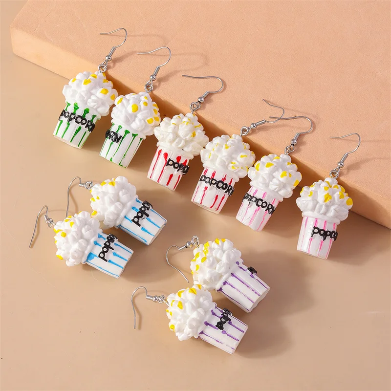 Süße Lebensmittel-Kuchen-Tropfenohrringe für Frauen und Mädchen, Party, Urlaub, Schmuck, Geschenke – Detail 10
