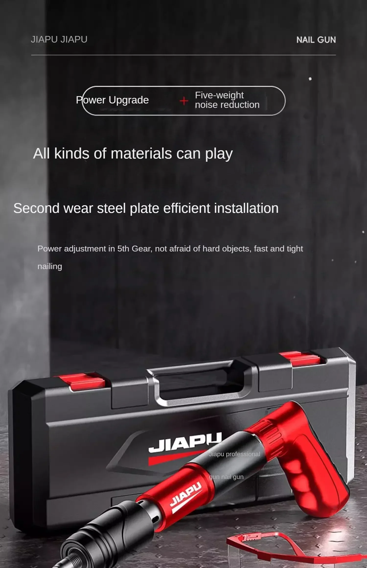 Mini Concrete Ceiling Integrated Muffler Nail Gun for Woodworking