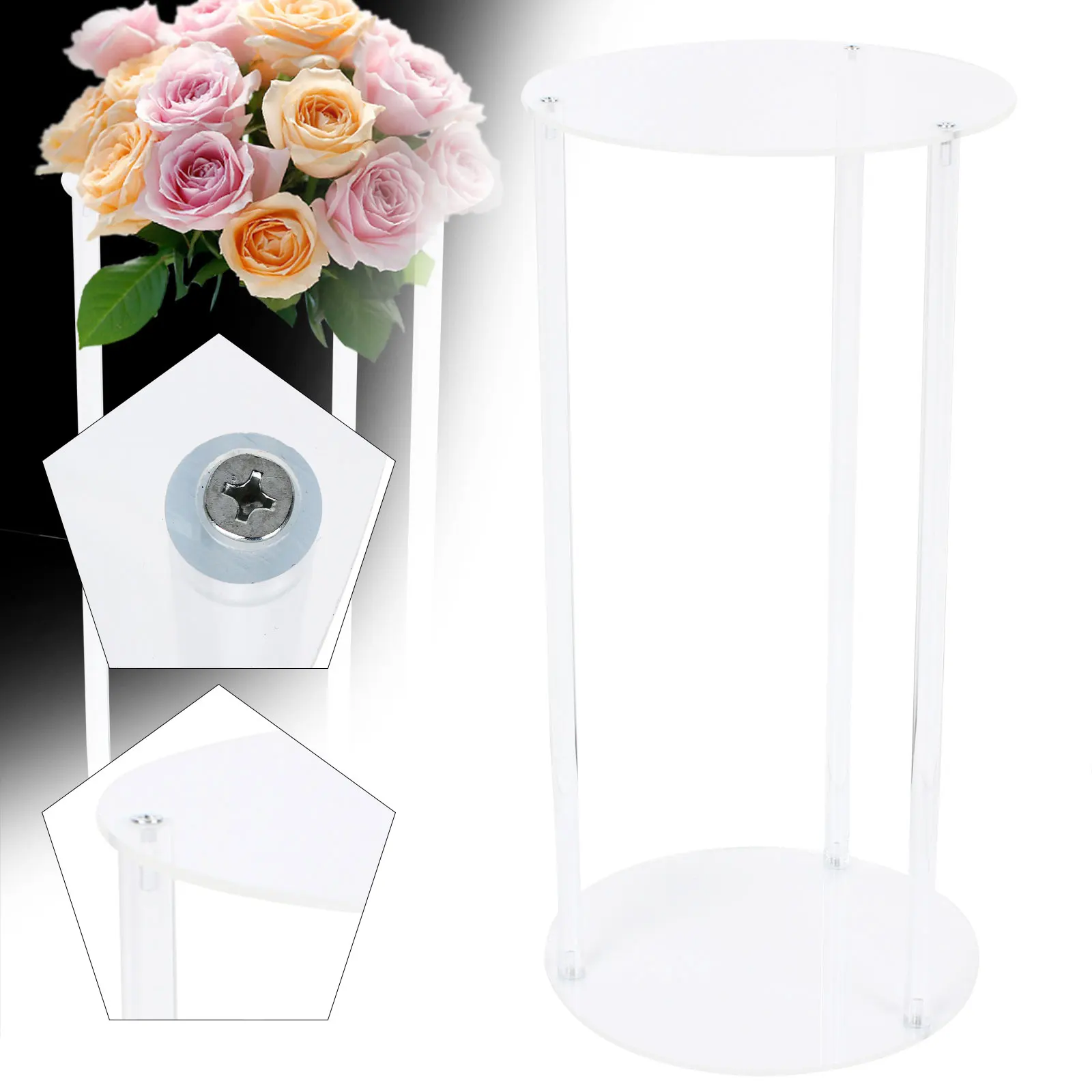 Helder Acryl Bruiloft Gids Bloem Stand Party Bloem Ballon Decor Display Rack