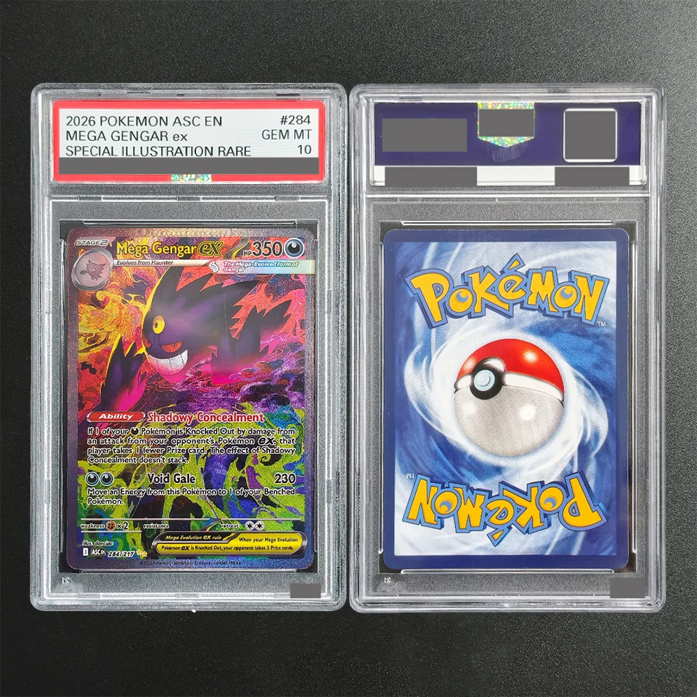 

Self Made PTCG English Mega Gengar ex #284 Ascended Heroes ASC 10Points Rating Game Collection Card Toy