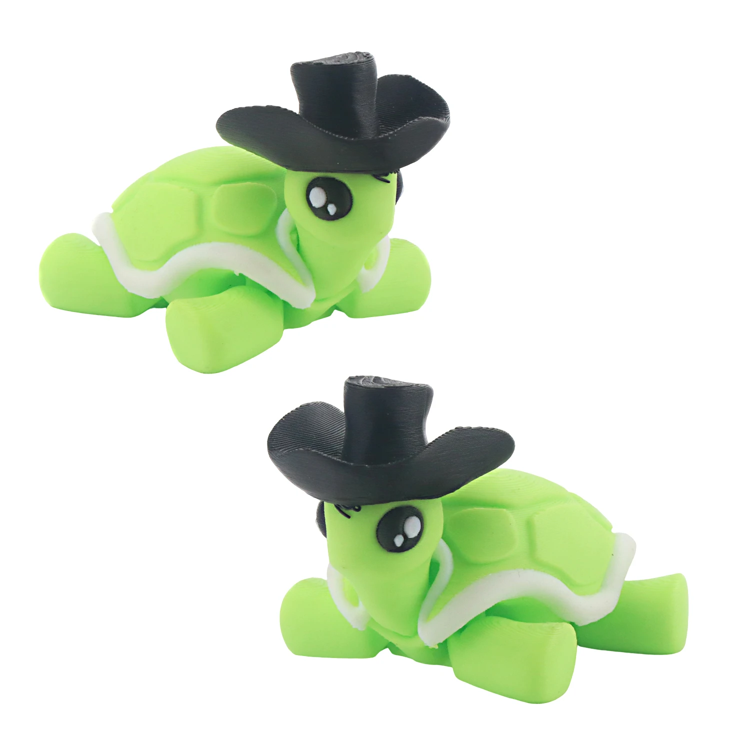 

3D Printed Turtle - Articulated 3D Printed Animal Fun Toy, Fidget Turtle Toy for Administrative Office Desk
