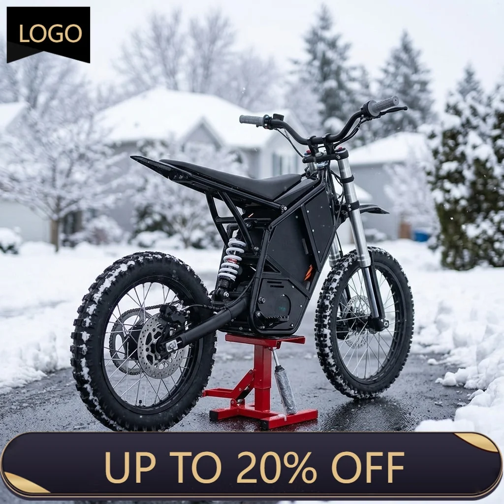 QQA Electric off-road motorcycle 72V 40Ah lithium battery 8000W mid-drive, maximum speed 80km/h