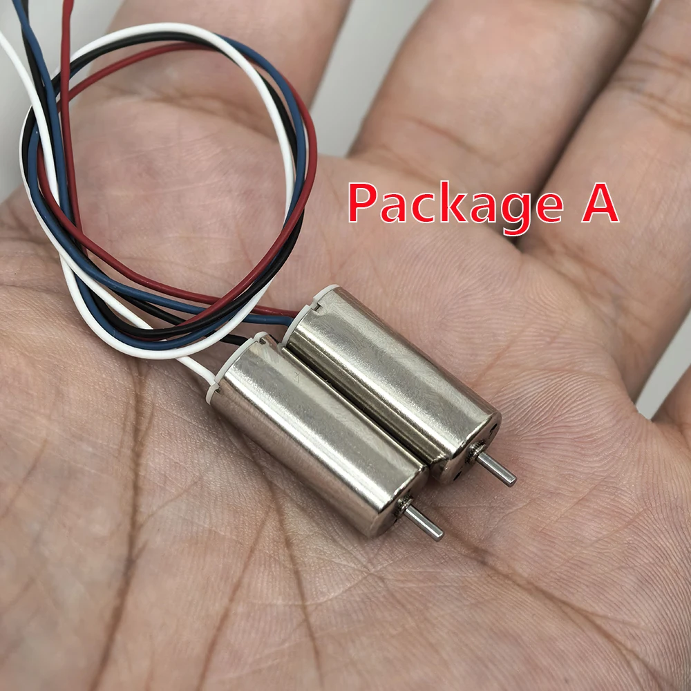 2pcs Micro 8.6mm*20mm 8520 CW CCW Coreless Motor 2S DC 7.4V 52500RPM High Speed Engine For Toy Aircraft RC Drone