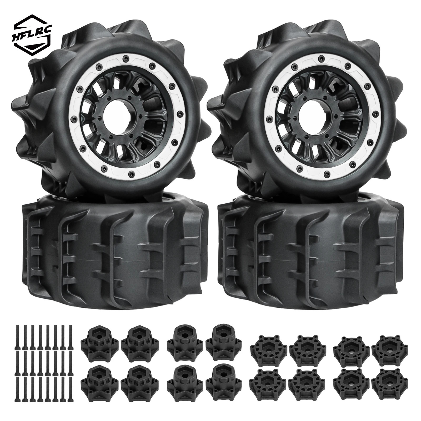 Rc Truck Monster - HFLRC 4 stuks 1/10 RC Paddle