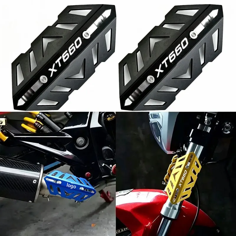 FOR YAMAHA XT660 X R Z XT660X XT660R XT660Z NEW Motorcycle front fork protective cover and exhaust pipe decorative cover CNC