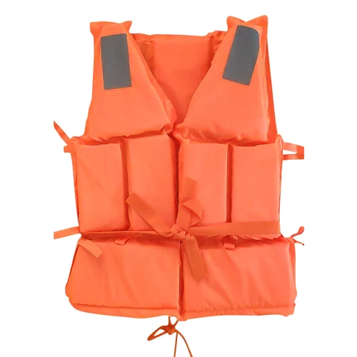 Imagen 2 del producto Chaleco salvavidas de pesca, chaleco salvavidas de seguridad para natación con silbato, traje de supervivencia de poliéster, chaqueta de flotabilidad para kayak, esquí y conducción
