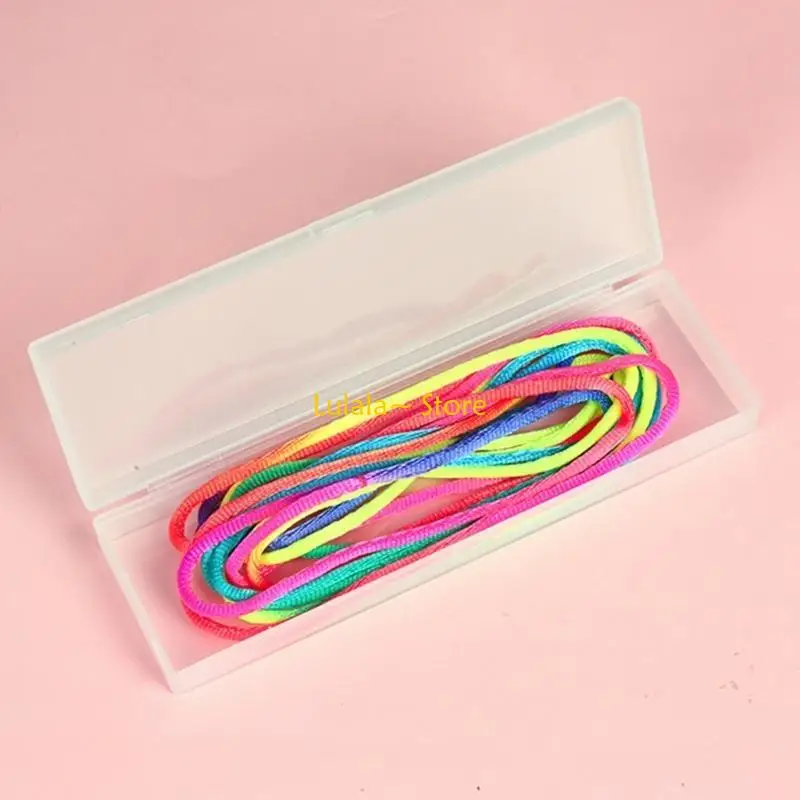 Y4QA 3 แพ็คสายเกมนิ้วแบบยืดหยุ่นสีรุ้งสำหรับงานปาร์ตี้ของเด็ก