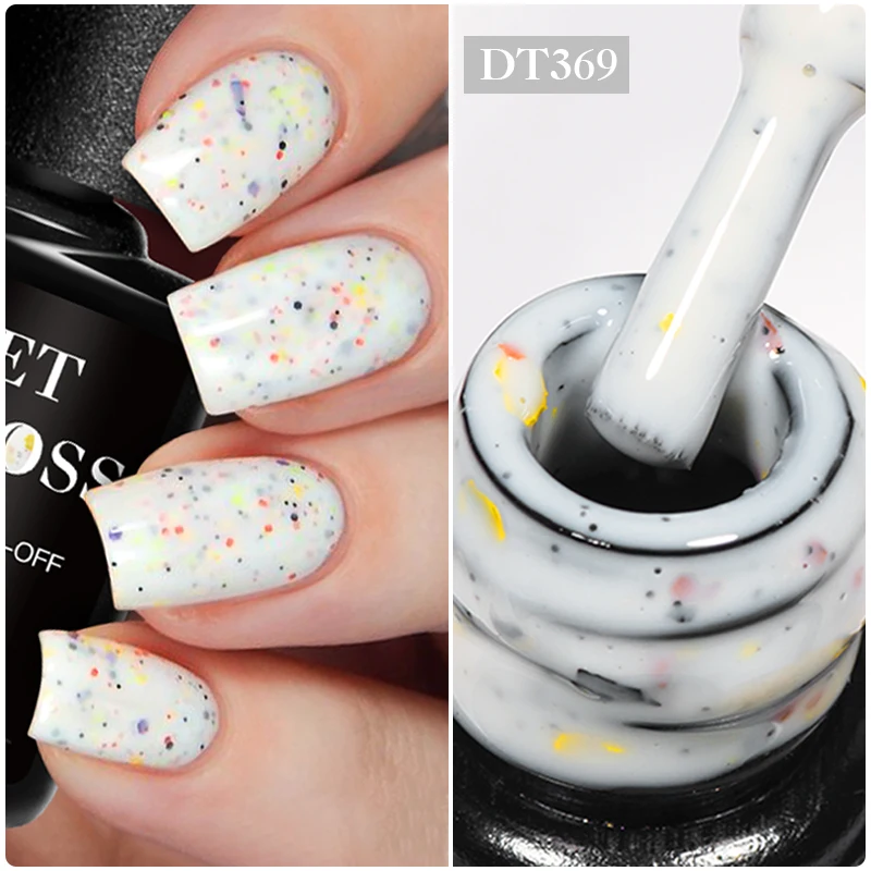 MEET ACROSS 7ml Copo de neve Creme Unha Polonês Gel Glitter Brilhante Soak Off Gel Polonês Semi Permanente Suprimentos para Unhas Design de Verniz