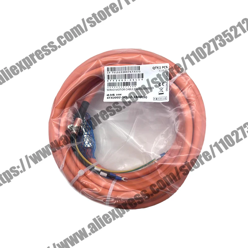 

6FX3 002 6FX3002-5CL12-1BA0 Power Cable Pre-Assembled For Motor S-1FL6 HI 400 V With V70/V90 MOTION-CONNECT 6FX30025CL121BA0 10m