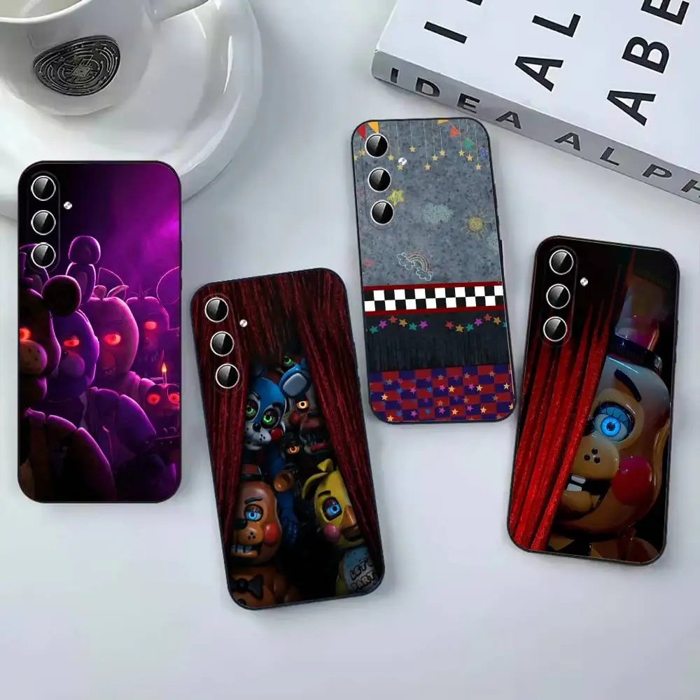 W-Fnaf-e-Fives-nights-At-Fredd Fashion Black coque Phone Case For Samsung Galaxy A12,22,32,52,53,71,73, Note9,10,20 Ultra