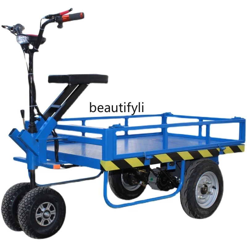 

Construction Site Greenhouse Tricycle Elevator Cart Hand Push Trolley Warehouse Transportation