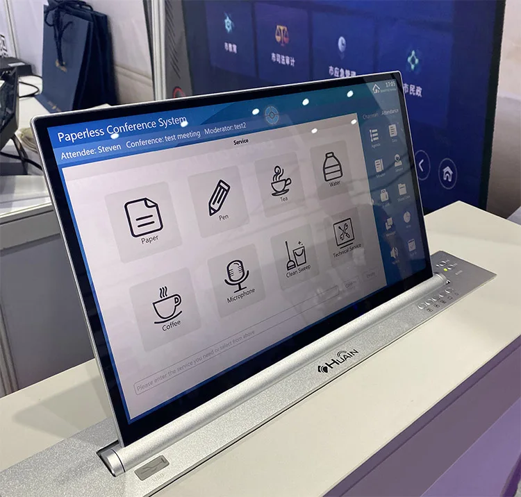 Huain Mon système d’écran LCD surélevé pour un bureau sans papier qui change tout