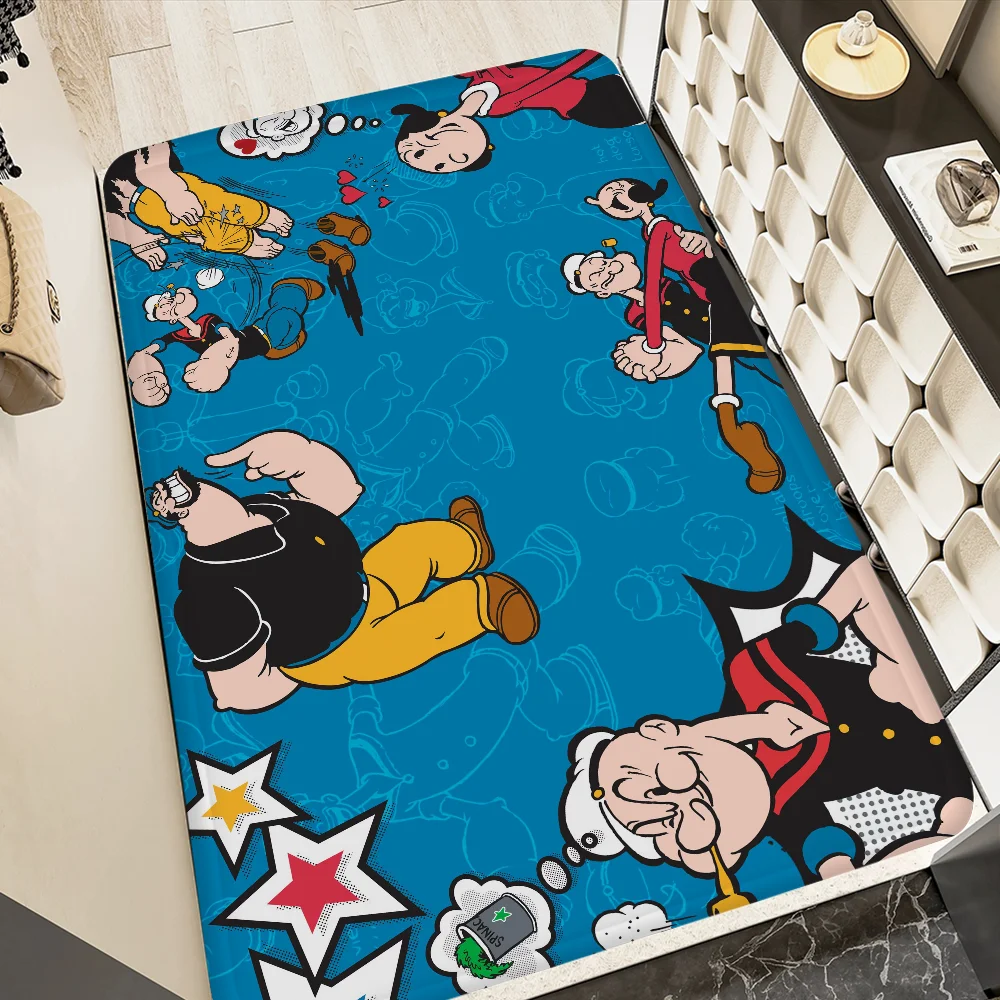 Popeye The Sailor Man Floor Mat Bath Mat Nordic Style Home Doormat Bathroom-Toilet Mats Bedroom Welcome Doormat