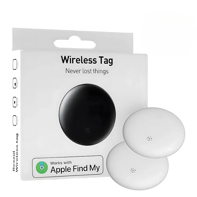 Localizador GPS AirTag, Rastreador Inteligente Bluetooth, Buscador de Llaves, Localizador de Objetos, SmartTag, Buscador de Teléfono para Apple Find My (solo iOS)