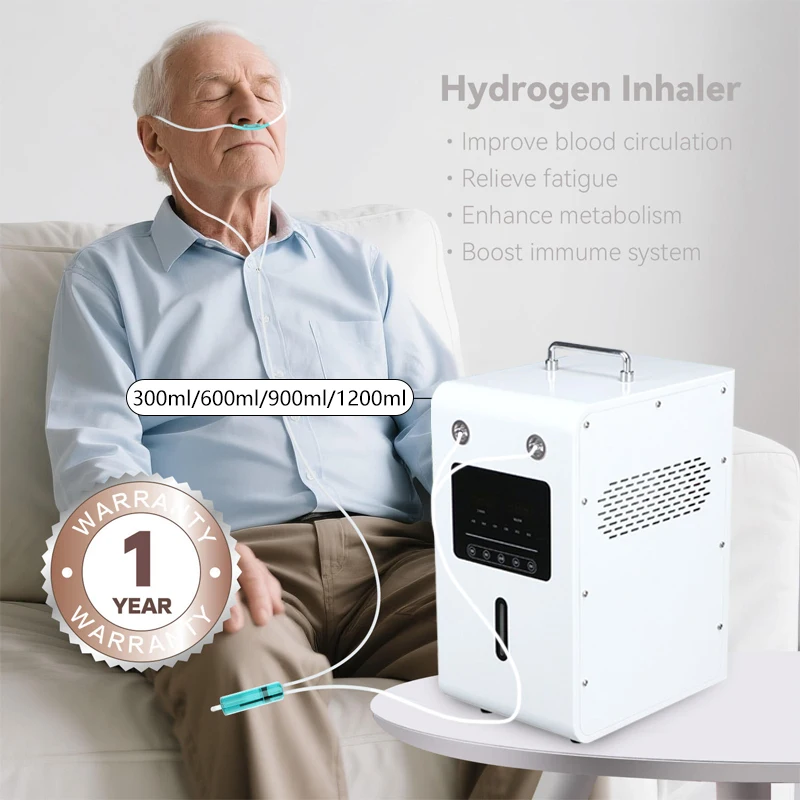 

Hydrogen Water Generator Browns Gas Hydrogen Inhalation Machine 99.99% Purity H2 Molecular Inhaler Therapy Device Personal Care