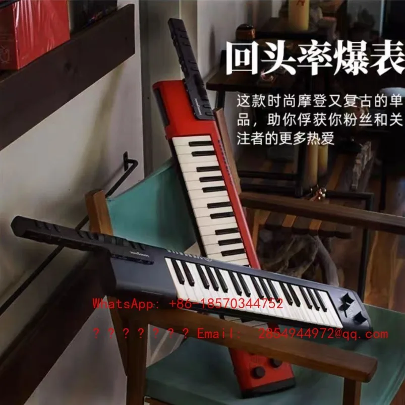 SHS-500B/500DR Portable Electronic Organ 37-key Light and Thin Smart Shoulder Keyboard