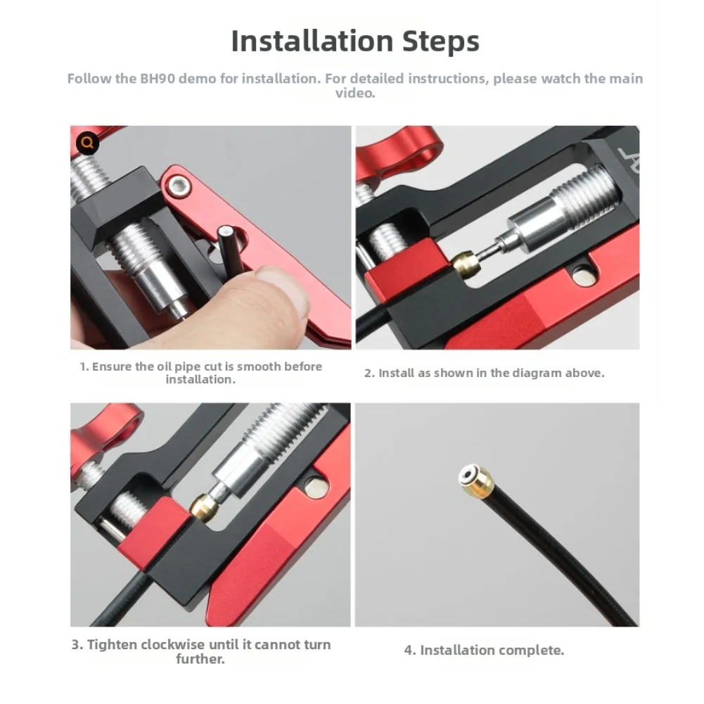 Cycle Hydraulic Hose Cutter and Needle Insertion Tool for Precision Cutting and Installation in Hydraulic Brake Systems