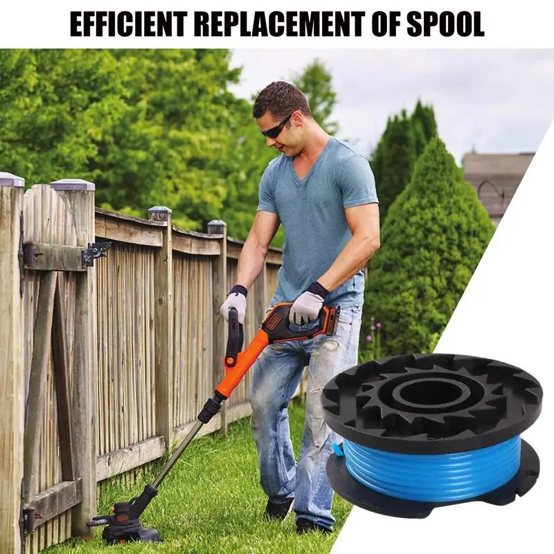 String Trimmer Spool Replacement Nylon Round Spool Cap Wacker String Mowing Rope Reel Long-Lasting Mowing String Trimmer