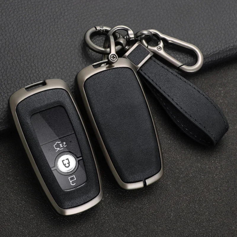 

Car Key Case Full Cover For Ford Fusion Mustang Explorer F150 F250 F350 EcoSport Edge S-MAX Ranger Lincoln Mondeo