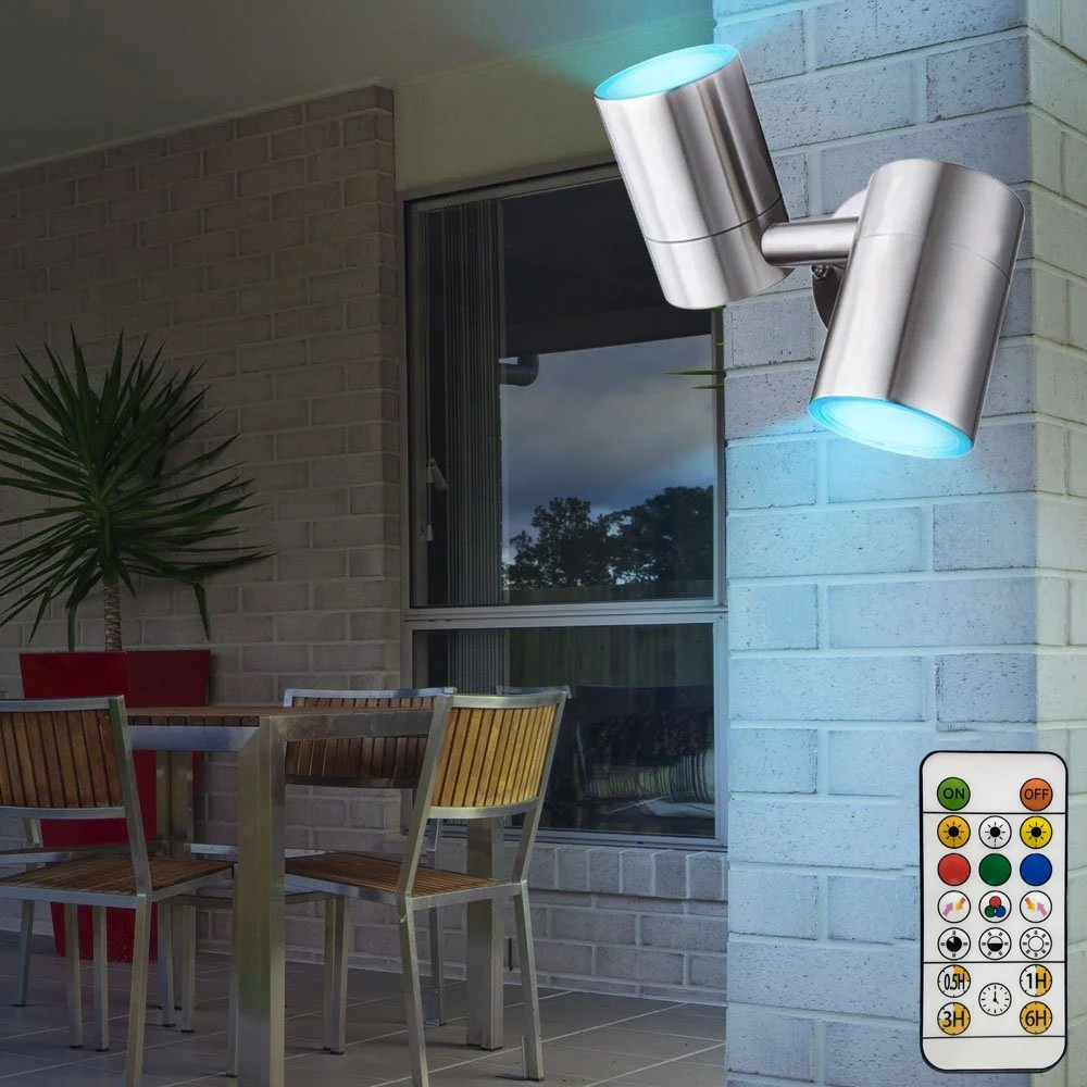 10W Remote Control RGBW Wall Light IP65 Waterproof Wall Sconce Indoor Outdoor Lighting Colorful Wall Lamp Led Ambient Light