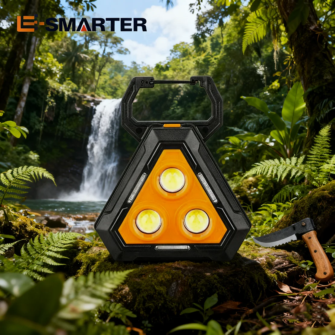 Multi-Function Camping Work Light: Waterproof, Magnetic Outdoor Lamp with Type-C Fast Charge Big Battery
