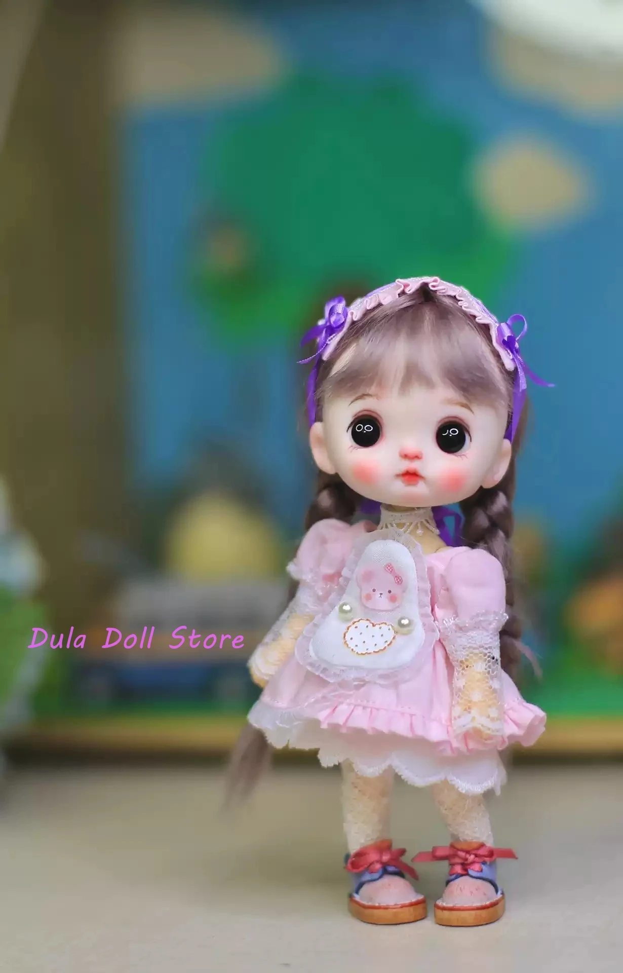 

Dula Doll Clothes Dress Lace sleeve cute bear set clothes Ob11 gsc Doll Accessories